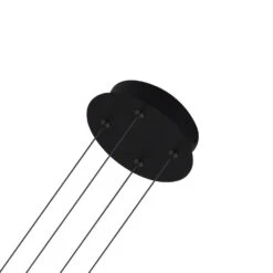 VONN LIGHTING VONN Artisan GENOA VAC3118BL 24" Integrated LED ETL Certified Pendant, Height Adjustable Chandelier, Black -VONN LIGHTING VAC3118BL IMAGE WB3