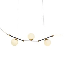 VONN LIGHTING VONN Artisan Chianti VAC3123AB 54" Integrated LED ETL Certified Height Adjustable Pendant, Chandelier, Antique Brass