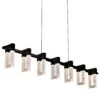 VONN LIGHTING VONN Artisan Sorrento VAC3137BL 40" 7-Light ETL Cert Integrated LED Pendant, Height Adjustable Chandelier, Black -VONN LIGHTING VAC3137BL IMAGE 1
