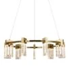 VONN LIGHTING VONN Artisan Sorrento VAC3139AB 27" Integrated LED ETL Certified Pendant, Height Adjustable Ring Chandelier, Antique Brass