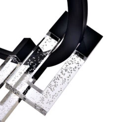 VONN LIGHTING VONN Artisan Sorrento VAC3139BL 27" 9-Light ETL Cert Integrated LED Pendant, Height Adjustable Ring Chandelier, Black -VONN LIGHTING VAC3139BL IMAGE WB4