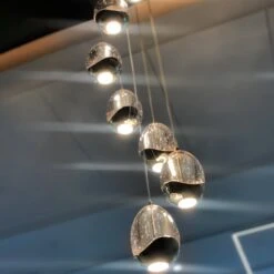 VONN LIGHTING VONN Artisan Venezia VAC3207CH 7-Light Integrated LED ETL Certified Pendant, Height Adjustable Chandelier, Chrome -VONN LIGHTING VAC3207CH IMAGE 4 76b5b23e d6bb 4eac 9722 435892d4ccdc