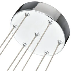 VONN LIGHTING VONN Artisan Venezia VAC3207CH 7-Light Integrated LED ETL Certified Pendant, Height Adjustable Chandelier, Chrome -VONN LIGHTING VAC3207CH IMAGE WB5