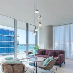 VONN LIGHTING VONN Artisan Amalfi VAC3215CH 5-Light Integrated LED ETL Certified Pendant, Height Adjustable Chandelier, Chrome -VONN LIGHTING VAC3215CH IMAGE 3