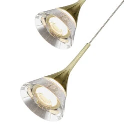 VONN LIGHTING VONN Artisan Amalfi VAC3215GL 5-Light Integrated LED ETL Certified Pendant, Height Adjustable Chandelier, Gold -VONN LIGHTING VAC3215GL IMAGE WB3