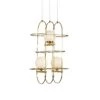 VONN LIGHTING VONN Artisan Lyra VAC3273AB 16" Integrated LED ETL Certified Height Adjustable Chandelier, Pendant