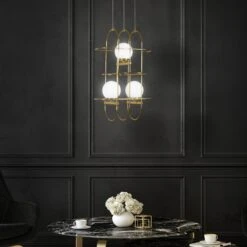 VONN LIGHTING VONN Artisan Lyra VAC3273AB 16" Integrated LED ETL Certified Height Adjustable Chandelier, Pendant -VONN LIGHTING VAC3273AB IMAGE 5