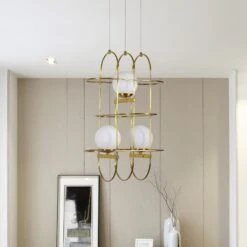 VONN LIGHTING VONN Artisan Lyra VAC3273AB 16" Integrated LED ETL Certified Height Adjustable Chandelier, Pendant -VONN LIGHTING VAC3273AB IMAGE 6