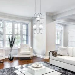 VONN LIGHTING VONN Artisan Lyra VAC3273CH 16" Integrated LED ETL Certified Height Adjustable Chandelier, Chrome Pendant 14 VONN LIGHTING VONN Artisan Lyra VAC3273CH 16" Integrated LED ETL Certified Height Adjustable Chandelier, Chrome Pendant -VONN LIGHTING VAC3273CH IMAGE 4