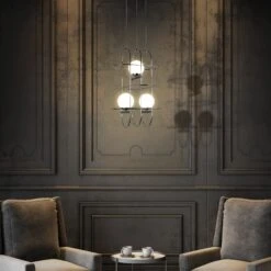 VONN LIGHTING VONN Artisan Lyra VAC3273CH 16" Integrated LED ETL Certified Height Adjustable Chandelier, Chrome Pendant 15 VONN LIGHTING VONN Artisan Lyra VAC3273CH 16" Integrated LED ETL Certified Height Adjustable Chandelier, Chrome Pendant -VONN LIGHTING VAC3273CH IMAGE 5