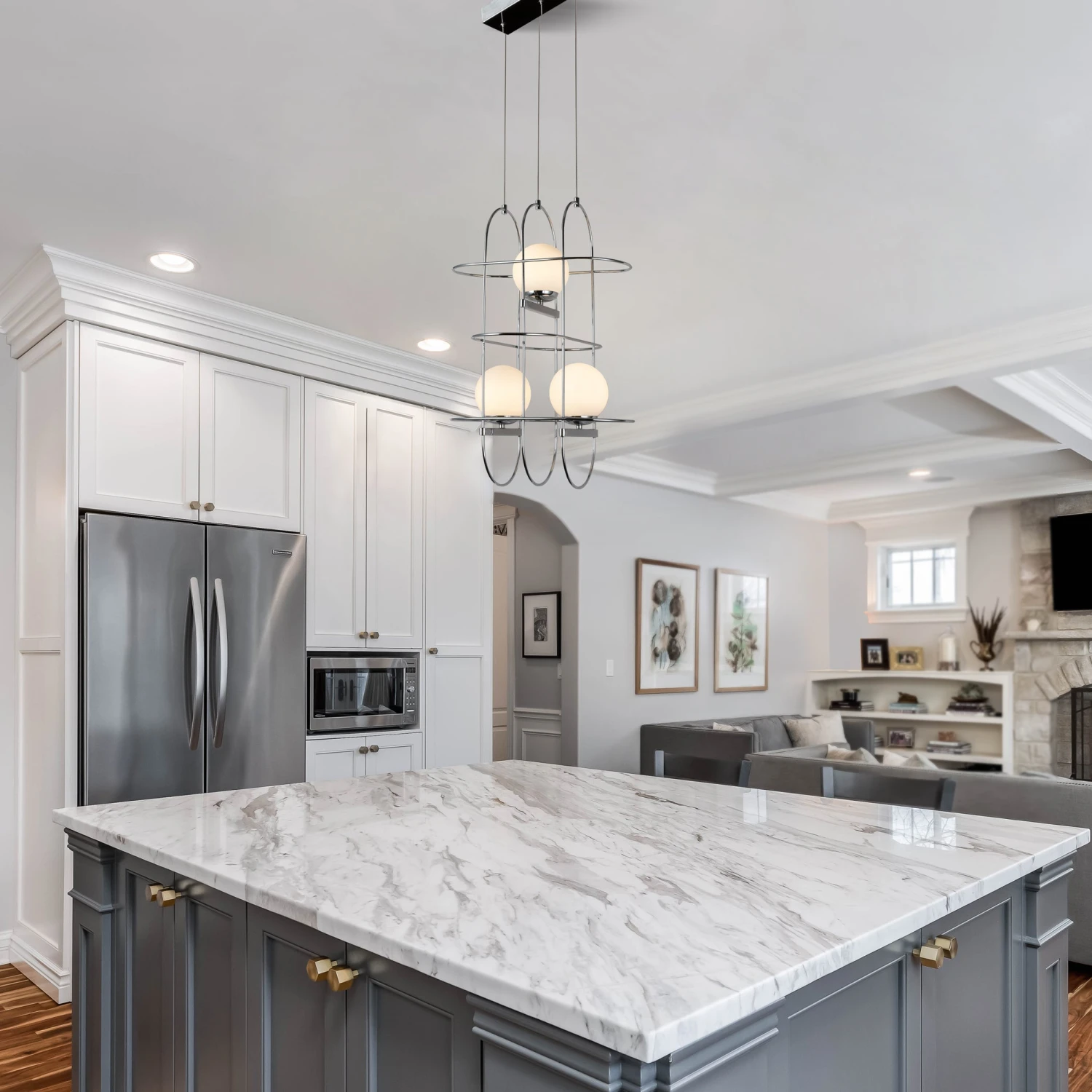 VONN LIGHTING VONN Artisan Lyra VAC3273CH 16" Integrated LED ETL Certified Height Adjustable Chandelier, Chrome Pendant 8 VONN LIGHTING VONN Artisan Lyra VAC3273CH 16" Integrated LED ETL Certified Height Adjustable Chandelier, Chrome Pendant - Image 6