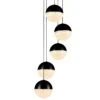 VONN LIGHTING VONN Artisan Ravello VAC3285BL 5-Light Integrated LED ETL Certified Pendant Height Adjustable Chandelier, Black -VONN LIGHTING VAC3285BL IMAGE 1