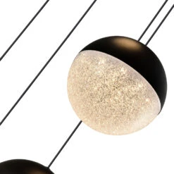 VONN LIGHTING VONN Artisan Ravello VAC3285BL 5-Light Integrated LED ETL Certified Pendant Height Adjustable Chandelier, Black -VONN LIGHTING VAC3285BL IMAGE WB3