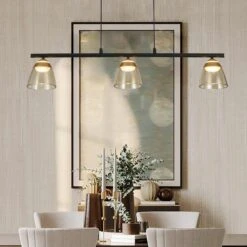 VONN LIGHTING VONN Artisan Roma VAC3293BL 36" Integrated LED ETL Certified Pendant, Height Adjustable Chandelier, Black -VONN LIGHTING VAC3293BL IMAGE 4