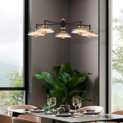 VONN LIGHTING VONN Artisan Verona VAC3315BL 31" Integrated LED ETL Certified Pendant, Height Adjustable Chandelier, Black -VONN LIGHTING VAC3315BL IMAGE 6