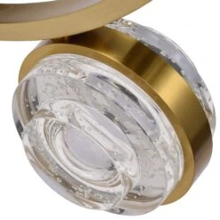 VONN LIGHTING VONN Artisan Milano VAC3338AB 33" Integrated LED ETL Certified Pendant, Height Adjustable Ring Chandelier, Antique Brass -VONN LIGHTING VAC3338AB IMAGE WB5