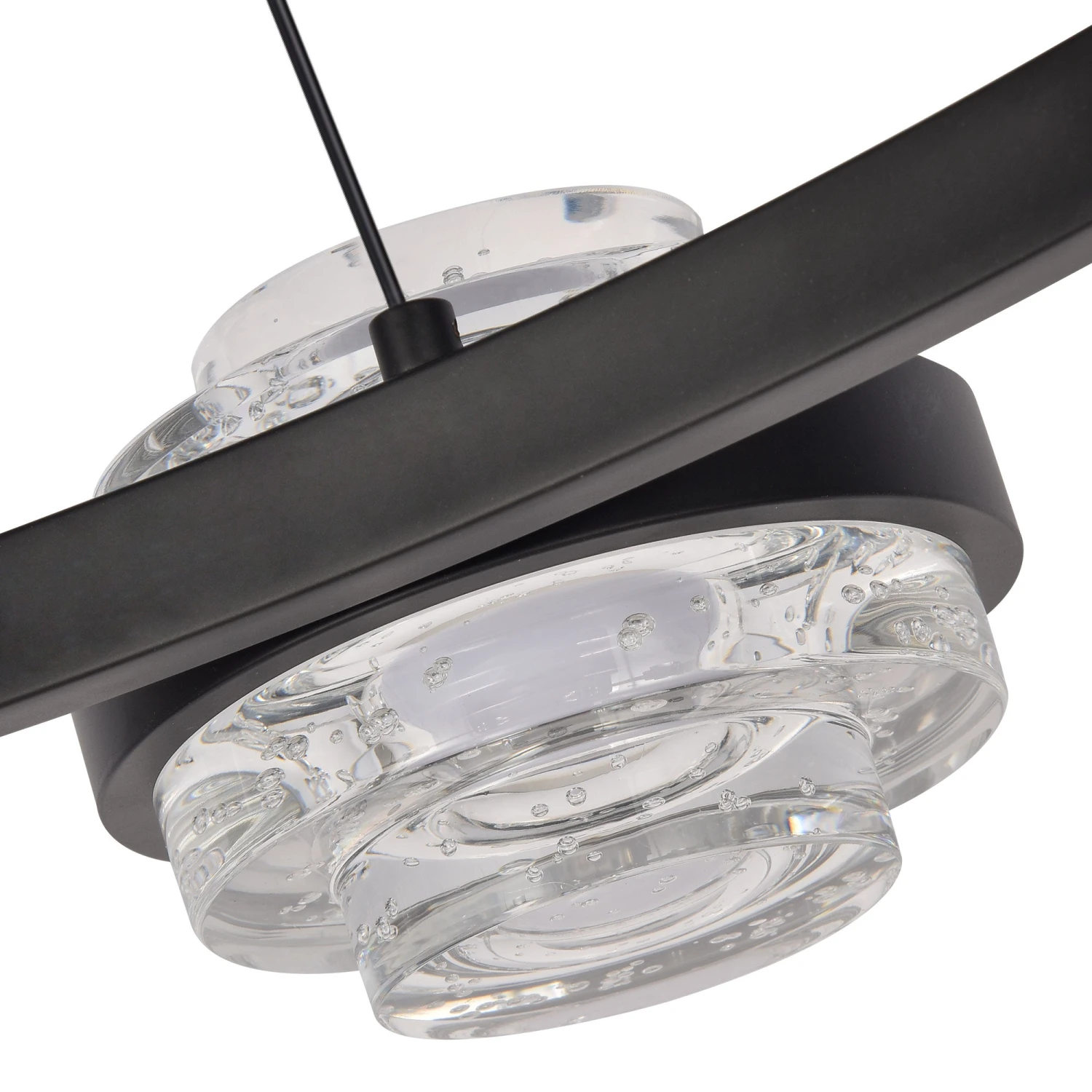 VONN LIGHTING VONN Artisan Milano VAC3338BL 33" Integrated LED ETL Certified Pendant, Height Adjustable Ring Chandelier, Black 13 VONN LIGHTING VONN Artisan Milano VAC3338BL 33" Integrated LED ETL Certified Pendant, Height Adjustable Ring Chandelier, Black - Image 11