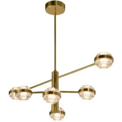 VONN LIGHTING VONN Artisan Milano VAC333RD6AB 40" Integrated LED ETL Certified Chandelier With Height Adjustable Rods, Antique Brass 18 VONN LIGHTING VONN Artisan Milano VAC333RD6AB 40" Integrated LED ETL Certified Chandelier With Height Adjustable Rods, Antique Brass -VONN LIGHTING VAC333RD6AB IMAGE WB3