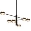 VONN LIGHTING VONN Artisan Milano VAC333RD6BL 40" Integrated LED ETL Certified Chandelier With Height Adjustable Rods, Black -VONN LIGHTING VAC333RD6BL IMAGE 1 871437f9 6691 4e73 88d1 0c61f477754d