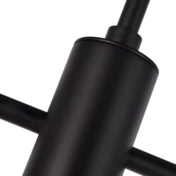 VONN LIGHTING VONN Artisan Milano VAC333RD6BL 40" Integrated LED ETL Certified Chandelier With Height Adjustable Rods, Black -VONN LIGHTING VAC333RD6BL IMAGE WB5