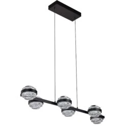 VONN LIGHTING VONN Artisan Milano VAC3LN336BL 39" Integrated LED ETL Certified Pendant, Height Adjustable Chandelier, Black -VONN LIGHTING VAC3LN336BL IMAGE WB2