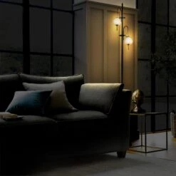 VONN LIGHTING VONN Artisan Lecce VAF5222BL 70" Height Integrated LED ETL Certified Floor Lamp With Dimmer Switch -VONN LIGHTING VAF5222BL IMAGE 2