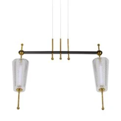 VONN LIGHTING VONN Artisan Toscana VAP2102AB 29" Integrated LED ETL Certified Pendant, Height Adjustable Chandelier