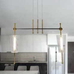 VONN LIGHTING VONN Artisan Toscana VAP2102AB 29" Integrated LED ETL Certified Pendant, Height Adjustable Chandelier -VONN LIGHTING VAP2102AB IMAGE 4