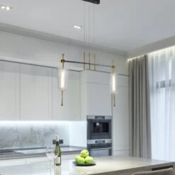 VONN LIGHTING VONN Artisan Toscana VAP2102AB 29" Integrated LED ETL Certified Pendant, Height Adjustable Chandelier -VONN LIGHTING VAP2102AB IMAGE 8