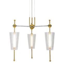 VONN LIGHTING VONN Artisan Toscana VAP2103AB 26" Integrated LED ETL Certified Pendant, Height Adjustable Chandelier