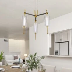 VONN LIGHTING VONN Artisan Toscana VAP2103AB 26" Integrated LED ETL Certified Pendant, Height Adjustable Chandelier -VONN LIGHTING VAP2103AB IMAGE 6