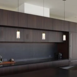 VONN LIGHTING VONN Artisan Genoa VAP2111BL 5" Integrated LED ETL Certified Height Adjustable Pendant With Glass Shade, Black -VONN LIGHTING VAP2111BL IMAGE 8