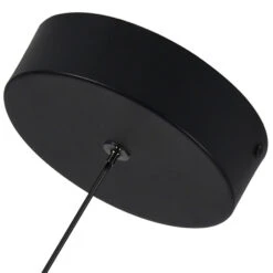 VONN LIGHTING VONN Artisan Genoa VAP2111BL 5" Integrated LED ETL Certified Height Adjustable Pendant With Glass Shade, Black -VONN LIGHTING VAP2111BL IMAGE WB2