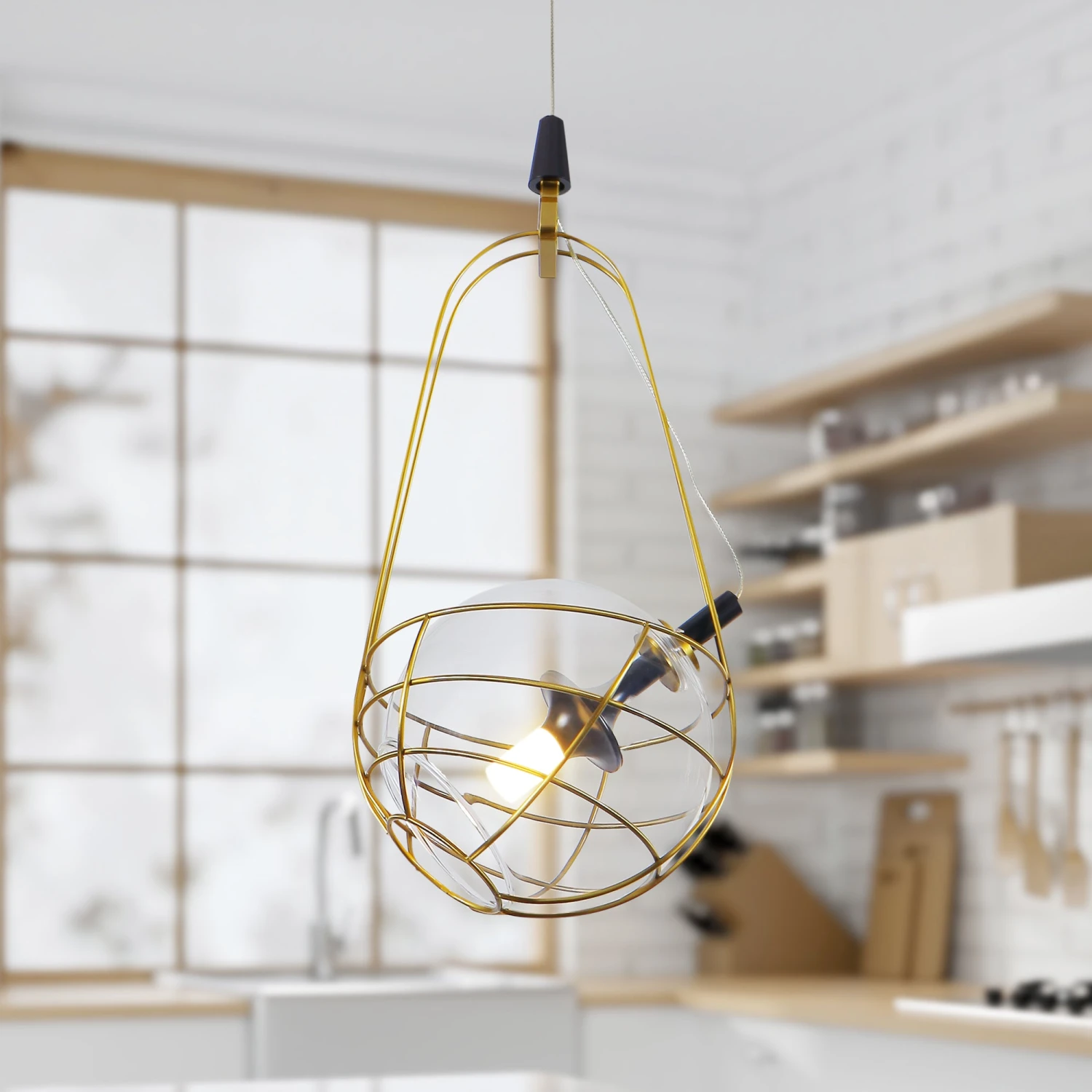 VONN LIGHTING VONN Artisan Firenze VAP2151AB 8" Integrated LED ETL Certified Height Adjustable Pendant With Glass Shade 4 VONN LIGHTING VONN Artisan Firenze VAP2151AB 8" Integrated LED ETL Certified Height Adjustable Pendant With Glass Shade - Image 2