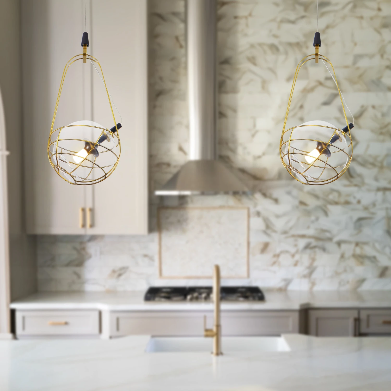 VONN LIGHTING VONN Artisan Firenze VAP2151AB 8" Integrated LED ETL Certified Height Adjustable Pendant With Glass Shade 9 VONN LIGHTING VONN Artisan Firenze VAP2151AB 8" Integrated LED ETL Certified Height Adjustable Pendant With Glass Shade - Image 7