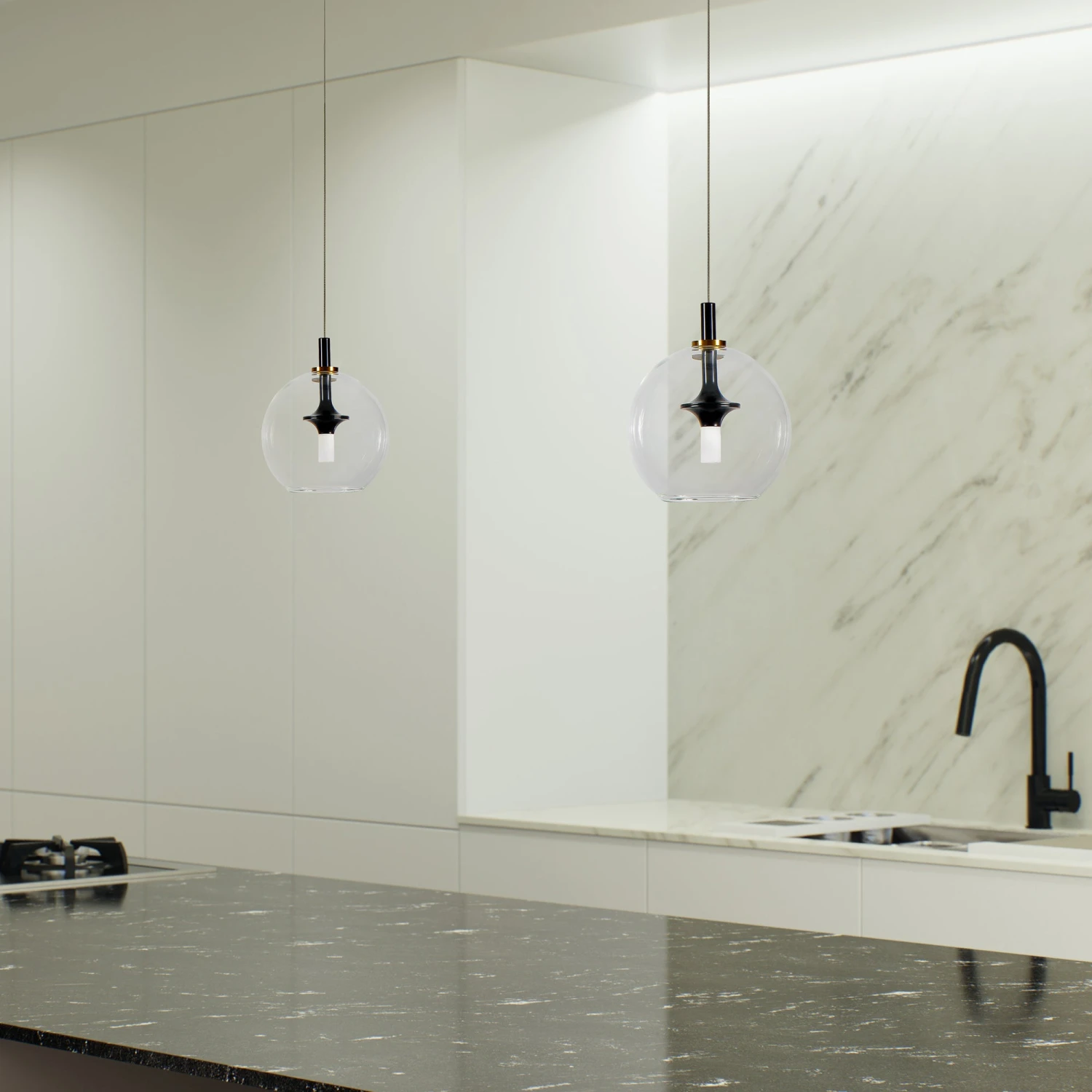 VONN LIGHTING VONN Artisan Portofino VAP2161AB 7" Integrated LED ETL Certified Height Adjustable Pendant W/ Glass Shade 8 VONN LIGHTING VONN Artisan Portofino VAP2161AB 7" Integrated LED ETL Certified Height Adjustable Pendant W/ Glass Shade - Image 6