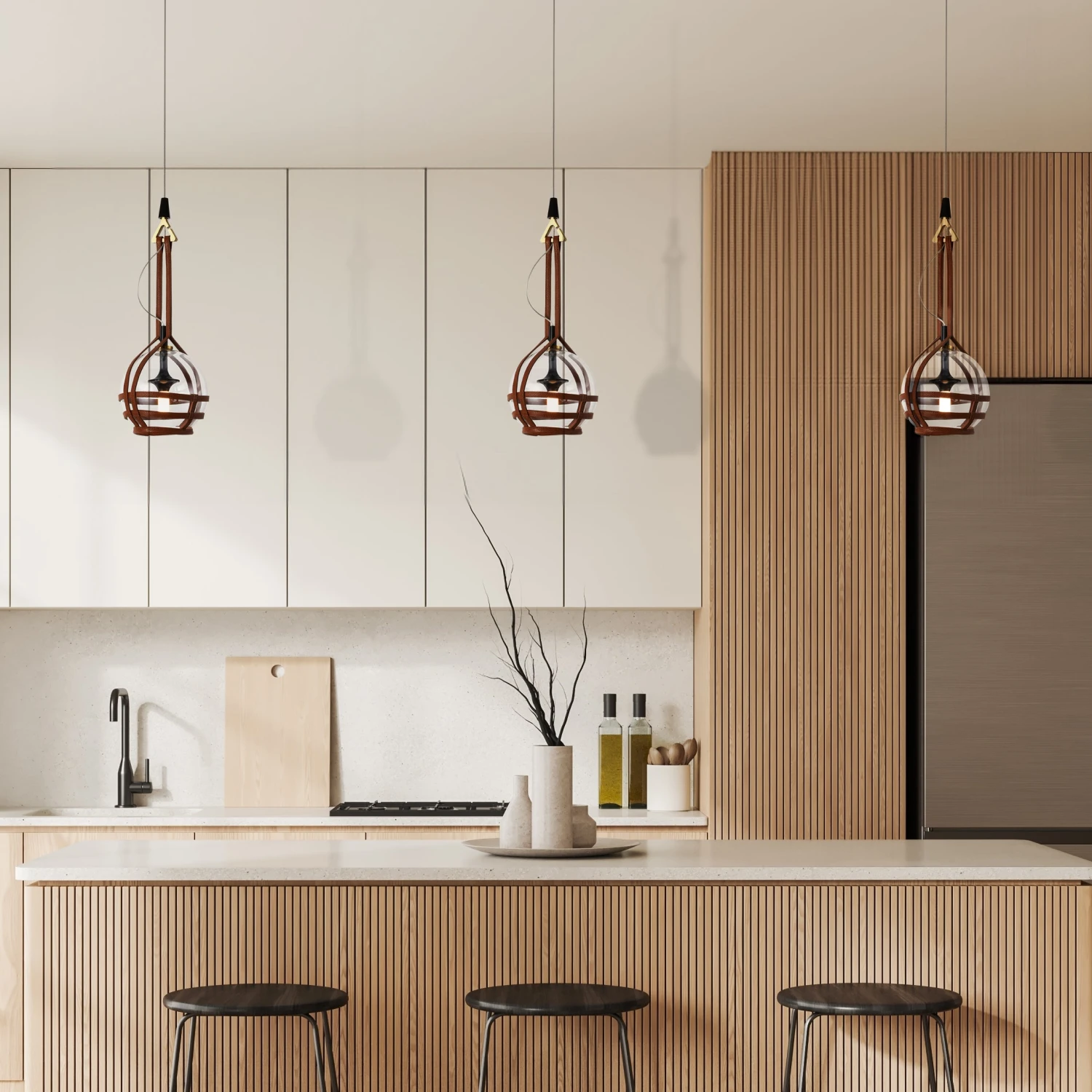 VONN LIGHTING VONN Artisan Bari VAP2171AB 7" Integrated LED ETL Certified Height Adjustable Pendant With Glass Shade 8 VONN LIGHTING VONN Artisan Bari VAP2171AB 7" Integrated LED ETL Certified Height Adjustable Pendant With Glass Shade - Image 6