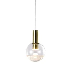 VONN LIGHTING VONN Artisan Sienna VAP2181BRS 5" Integrated LED ETL Certified Height Adjustable Pendant Light, Brass -VONN LIGHTING VAP2181BRS IMAGE 1