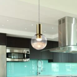 VONN LIGHTING VONN Artisan Sienna VAP2181BRS 5" Integrated LED ETL Certified Height Adjustable Pendant Light, Brass -VONN LIGHTING VAP2181BRS IMAGE 5 28366194 477d 423f 8568 084f2ba609f9