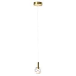 VONN LIGHTING VONN Artisan Sienna VAP2181BRS 5" Integrated LED ETL Certified Height Adjustable Pendant Light, Brass -VONN LIGHTING VAP2181BRS IMAGE WB2
