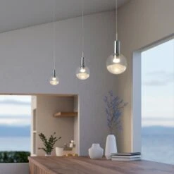 VONN LIGHTING VONN Artisan Sienna VAP2181CH 5" Integrated LED ETL Certified Height Adjustable Pendant Light, Chrome -VONN LIGHTING VAP2181CH IMAGE 6