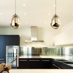 VONN LIGHTING VONN Artisan Venezia VAP2201GL 3.5" Integrated LED ETL Certified Height Adjustable Pendant W/ Glass Shade, Black -VONN LIGHTING VAP2201GL IMAGE 7