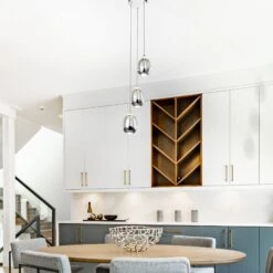 VONN LIGHTING VONN Artisan Venezia VAP2203CH 3-Light Integrated LED ETL Certified Pendant, Height Adjustable Chandelier, Black -VONN LIGHTING VAP2203CH IMAGE 5