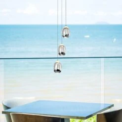 VONN LIGHTING VONN Artisan Venezia VAP2203CH 3-Light Integrated LED ETL Certified Pendant, Height Adjustable Chandelier, Black -VONN LIGHTING VAP2203CH IMAGE 7