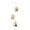 VONN LIGHTING VONN Artisan Venezia VAP2203GL 3-Light Integrated LED ETL Certified Pendant, Height Adjustable Chandelier, Gold -VONN LIGHTING VAP2203GL IMAGE 1
