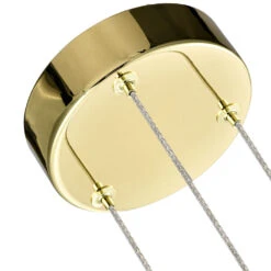 VONN LIGHTING VONN Artisan Venezia VAP2203GL 3-Light Integrated LED ETL Certified Pendant, Height Adjustable Chandelier, Gold -VONN LIGHTING VAP2203GL IMAGE WB5