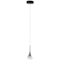 VONN LIGHTING VONN Artisan Amalfi VAP2211BL 4.75" Integrated LED ETL Certified Height Adjustable Pendant W/ Cone Shade, Black -VONN LIGHTING VAP2211BL IMAGE 1