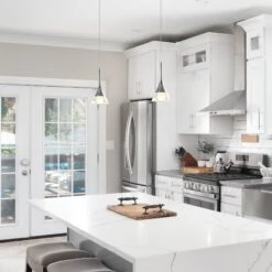 VONN LIGHTING VONN Artisan Amalfi VAP2211BL 4.75" Integrated LED ETL Certified Height Adjustable Pendant W/ Cone Shade, Black -VONN LIGHTING VAP2211BL IMAGE 3