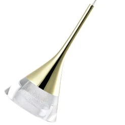 VONN LIGHTING VONN Artisan Amalfi VAP2211GL 4.75" Integrated LED ETL Certified Height Adjustable Pendant W/ Cone Shade, Gold -VONN LIGHTING VAP2211GL IMAGE WB4