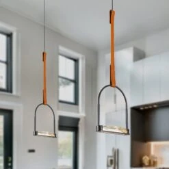 VONN LIGHTING VONN Artisan Ravenna VAP2231BL 8" Integrated LED ETL Certified Height Adjustable Pendant With Glass Shade -VONN LIGHTING VAP2231BL IMAGE 4